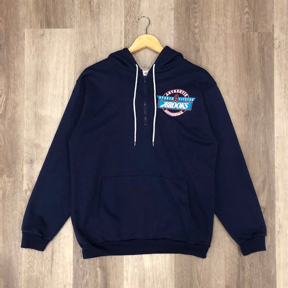 Vintage Brooks 1/4 Zip Hoodie - Picture 1 of 3